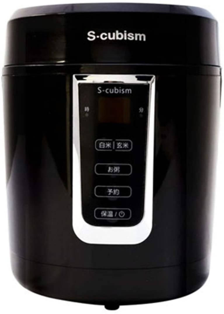 Tokyo Deco Mini Rice Cooker with Handle – 0.5-1.5 Go Capacity – SCR-H15 – Black