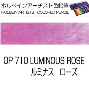 Holbein Artists’ Colored Pencils – Set of 10 Pencils in the Color Luminous Rose – OP710