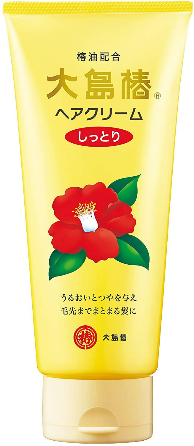 OSHIMA TSUBAKI Camellia Hair Moisturizing Cream – 160g – For Thick Hair