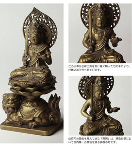 Takaoka Antique-Style Buddhist Statue – Manjushri Bodhisattva – 15 cm