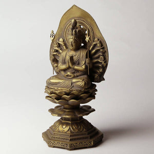Takaoka Antique-Style Buddhist Statue – Senju Kannon Bodhisattva – 15.5 cm