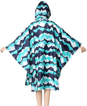 Load image into Gallery viewer, COLOR SHOP Kawaii Women’s Rain Poncho – Mountain Pattern