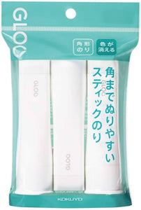 GLOO Glue Stick with Retractable Glue Ta-G312-3P – Set of 3 – New Japanese Invention Featured on NHK TV!