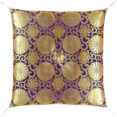 TAKITA SHOTEN Buddhist Zazen Meditation Futon Pillow – Purple & Gold