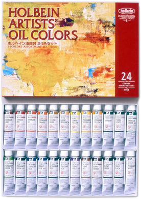 HOLBEIN Oil Paint Set of 24 10ml Tubes 000915